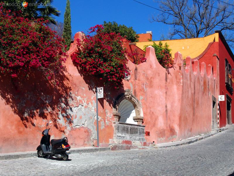 Pared con fuente