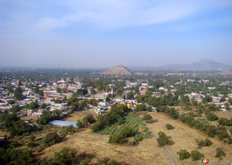 Vista aérea de Teotihuacán