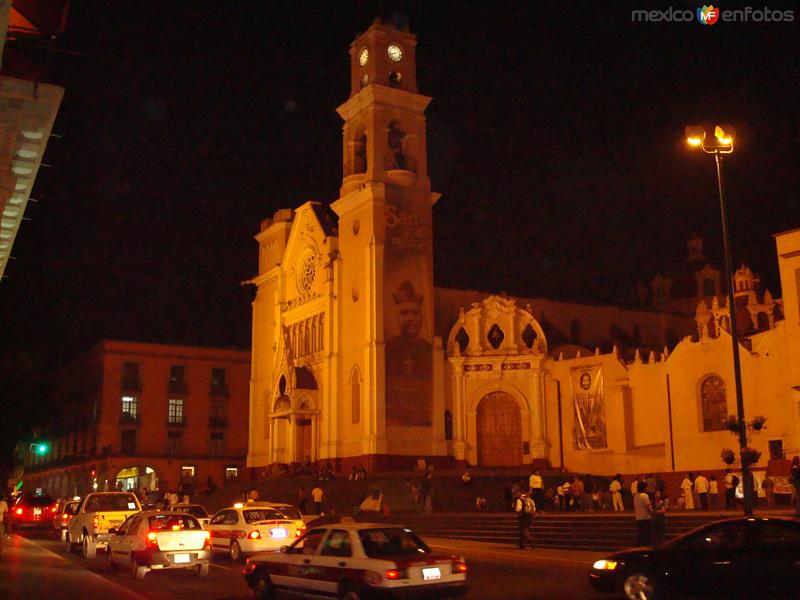 Catedral de Xalapa nocturna