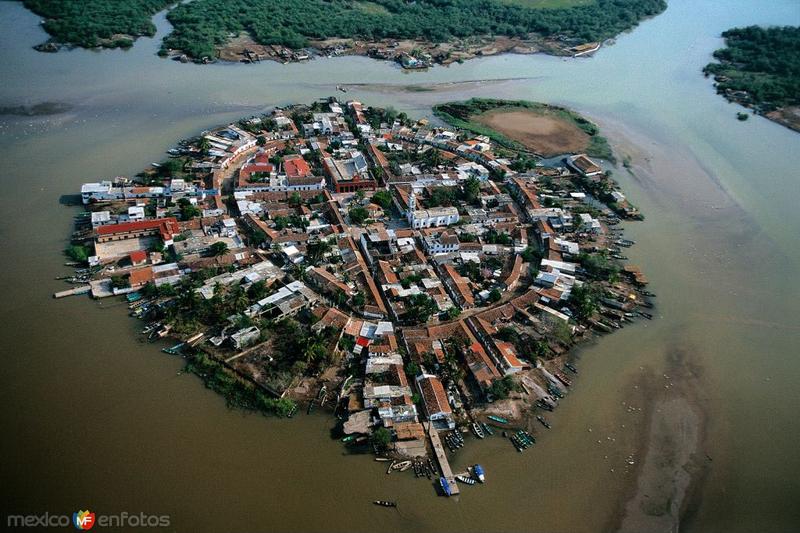 Mexcaltitán desde el aire