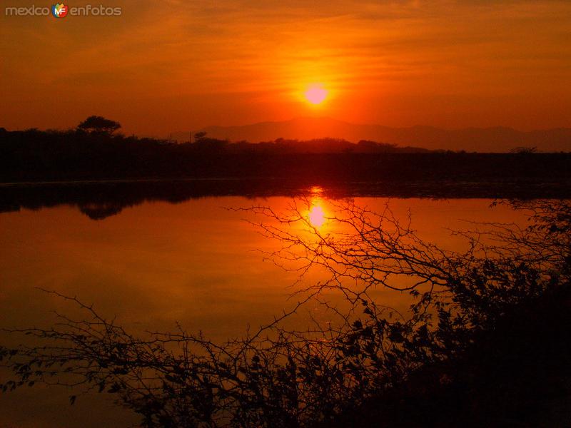 atardecer tropical