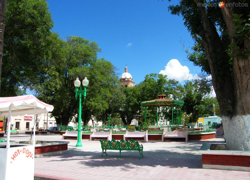 Plaza principal de Valle de Allende