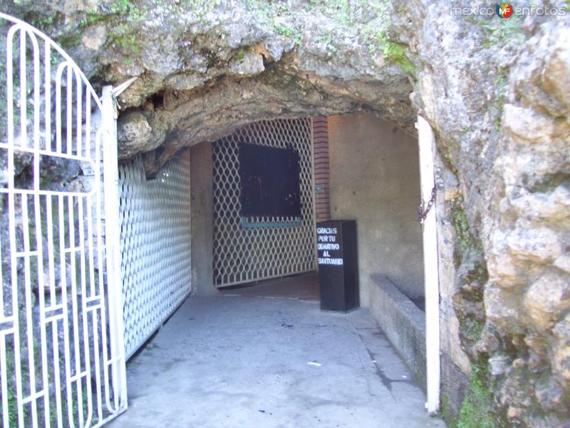 entrada de la cueva El Chorrito,Mpio de Hidalgo,Tam.