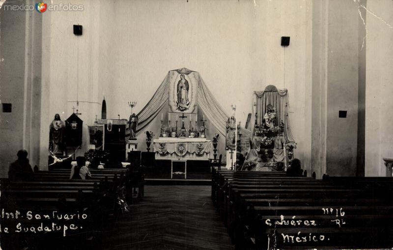 interior del Santuario de Guadalupe