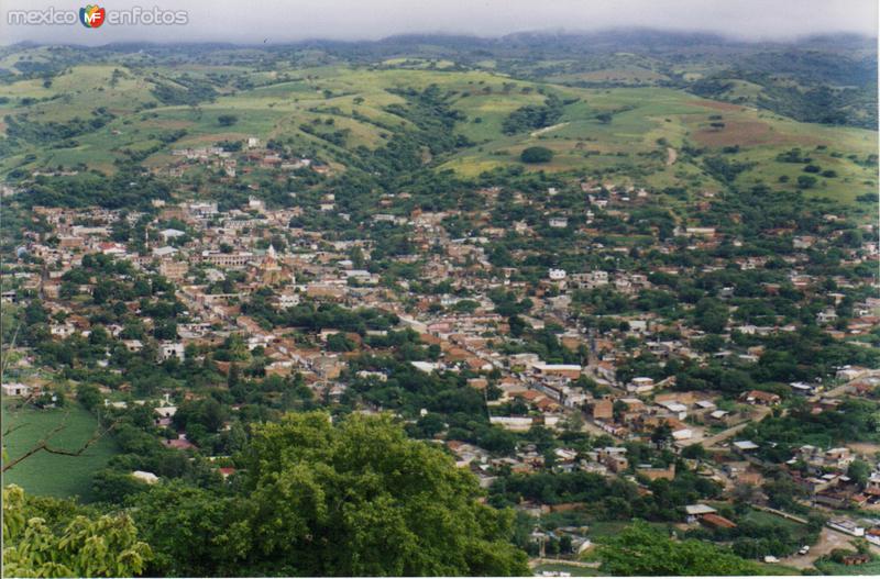 Vista aérea de Olinalá, Guerrero