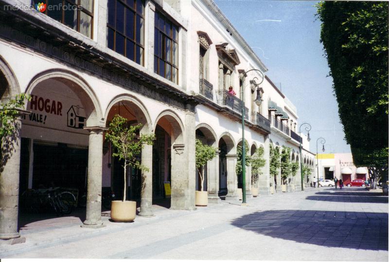 Portales del centro de la ciudad de Salamanca, Guanajuato