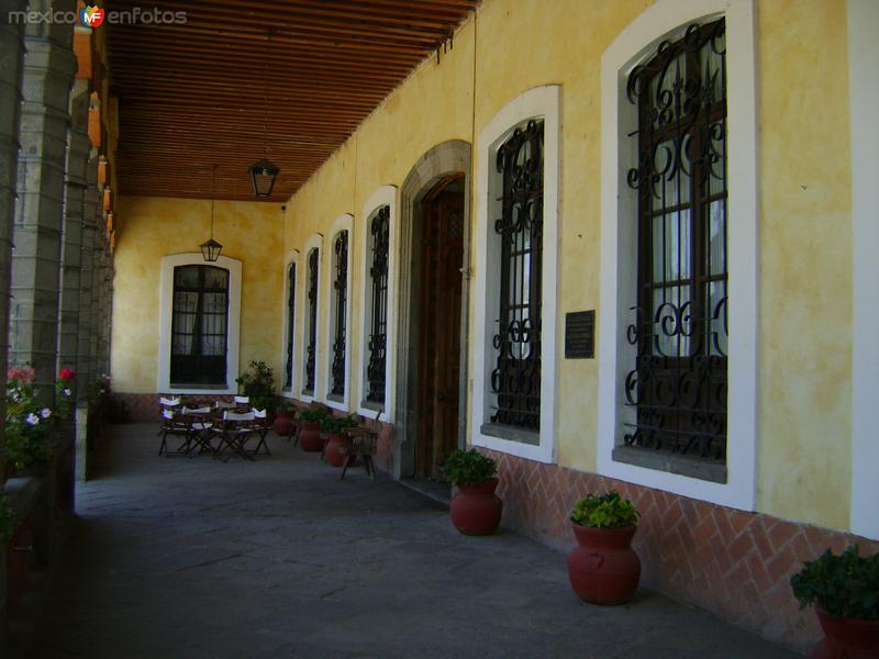 Terraza de la Ex-hacienda Soltepec, siglo XVIII. Edo. de Tlaxcala