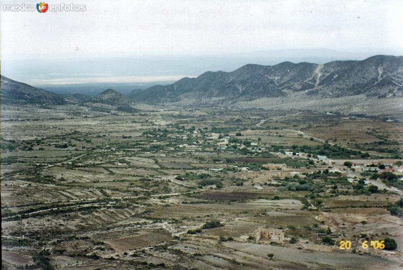 Panorámica del altiplano potosino y la comunidad de Potrero, San Luis Potosí. 2006