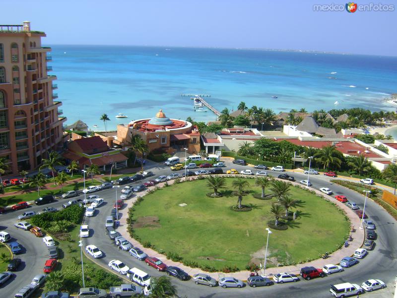 Vista de Punta Cancún desde el Hotel Hyatt. Abril/2011