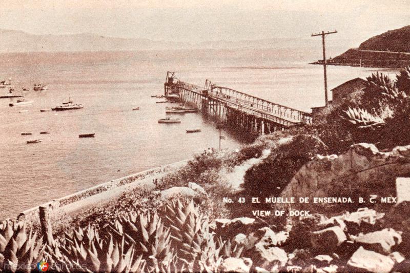 Vista del muelle de Ensenada