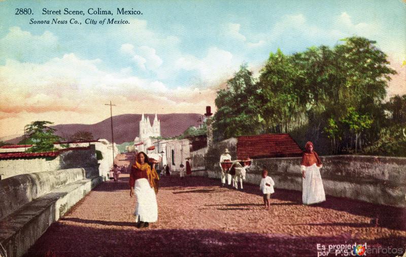 Vista de una calle de Colima