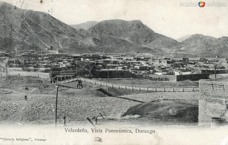 Vista panorámica de Velardeña