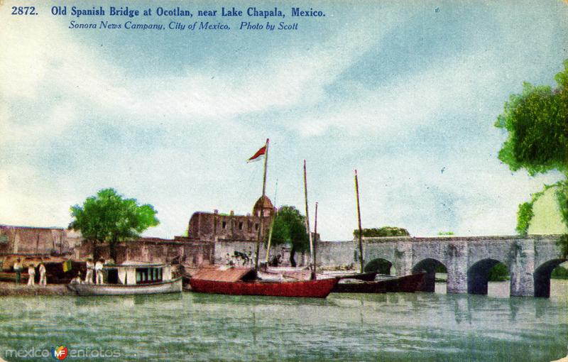 Antiguo puente español de Ocotlán, cerca de Chapala