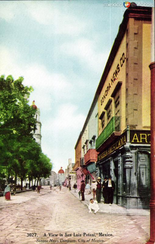 Una calle de San Luis Potosí