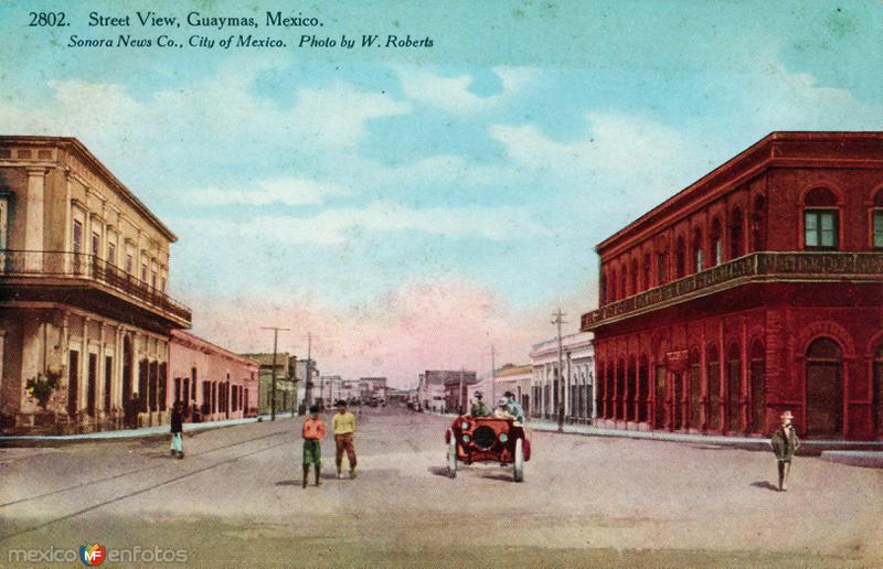 Una calle de Guaymas