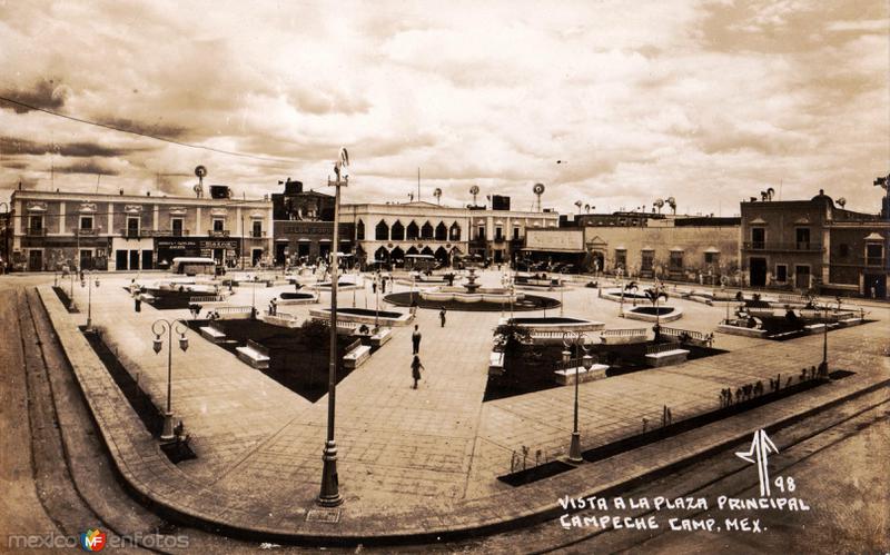 Plaza principal de Campeche