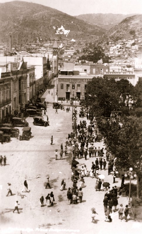 Una calle de Pachuca