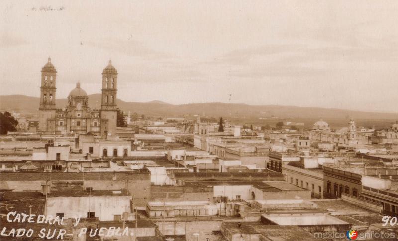 Catedral y vista panorámica de Puebla