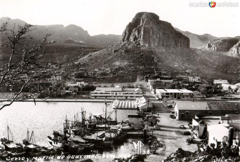 Cerro y Muelle de Guaymas