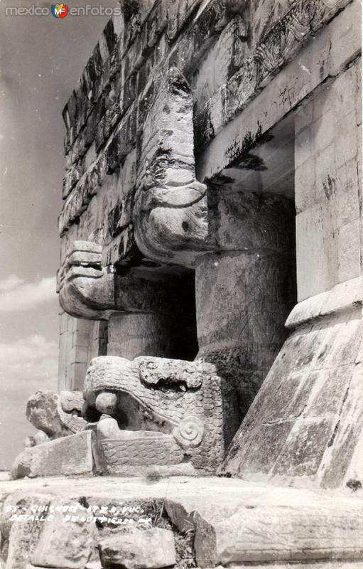 Chichén Itzá: Detalle de los Tigres