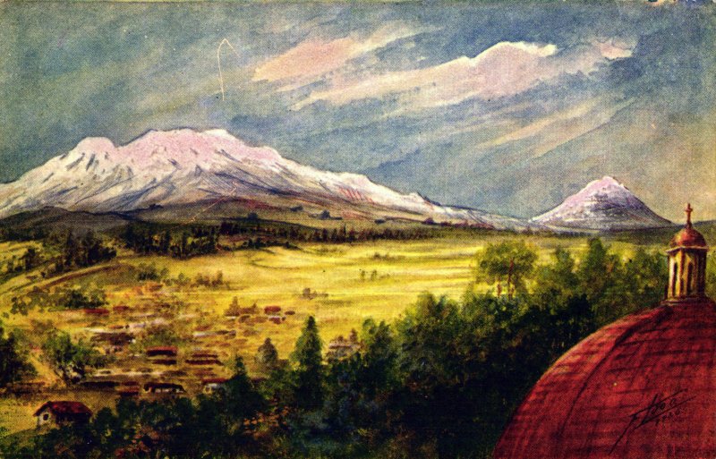 Iztaccíhuatl y Popocatépetl