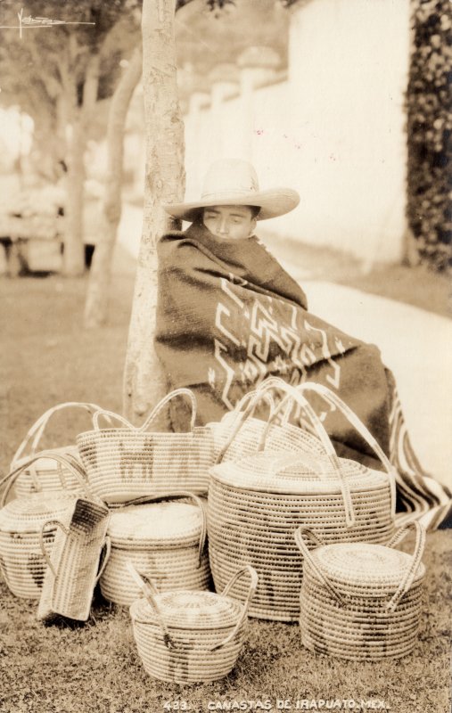 Vendedor de canastas en Irapuato