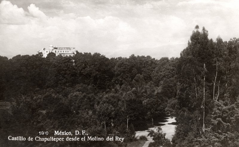 Castillo de Chapultepes desde el Molino del Rey