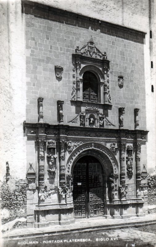 Portada plateresca del Templo de San Agustín Acolmán