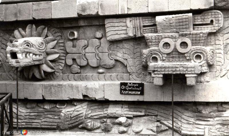 Detalles del Templo de Quetzalcoatl