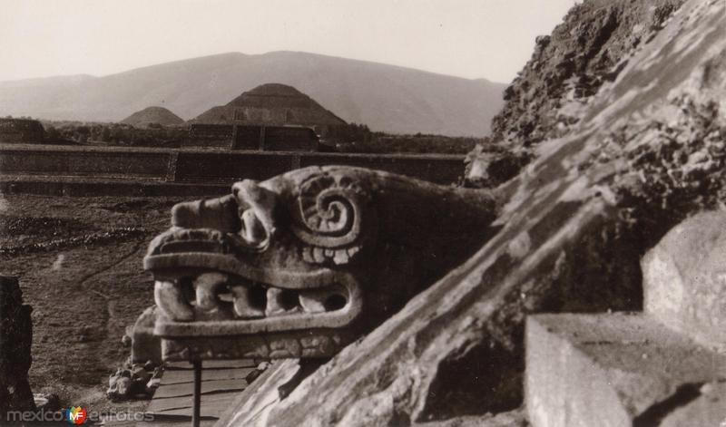 Detalle del Templo de Quetzalcoatl