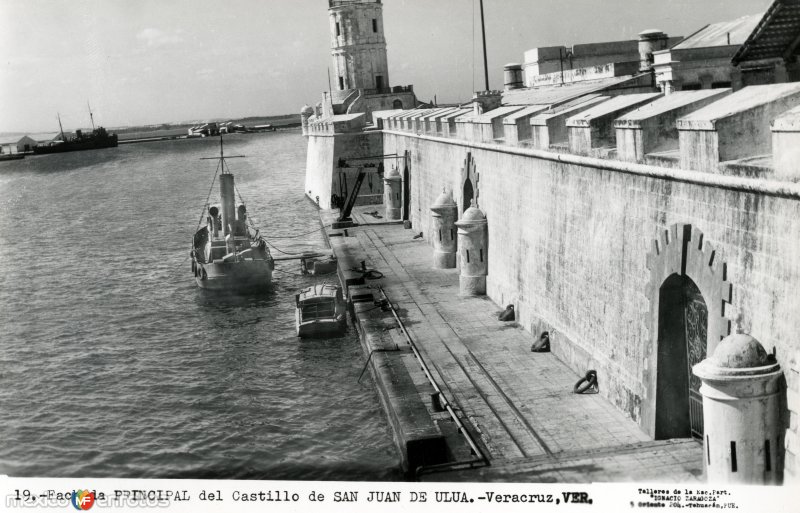 Fachada principal del Castillo de San Juan de Ulua