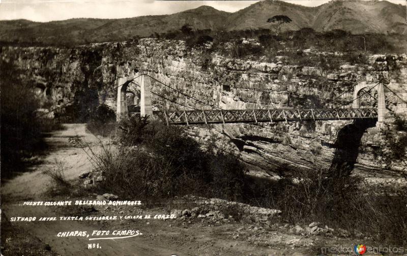 Puente colgante Belizario Domínguez