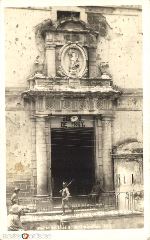 Puerta del Castillo de Granaditas en Guanajuato