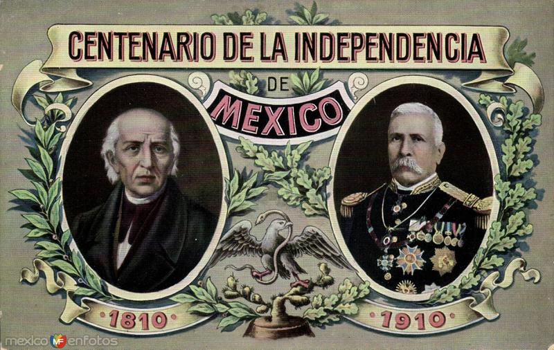 Postal conmemorativa del Primer Centenario de la Independencia (1910)