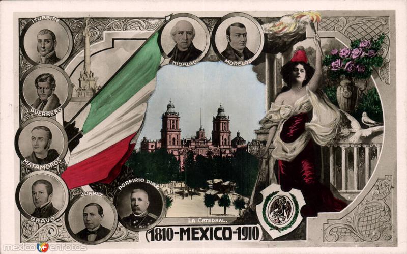 Postal conmemorativa del Primer Centenario de la Independencia (1910)