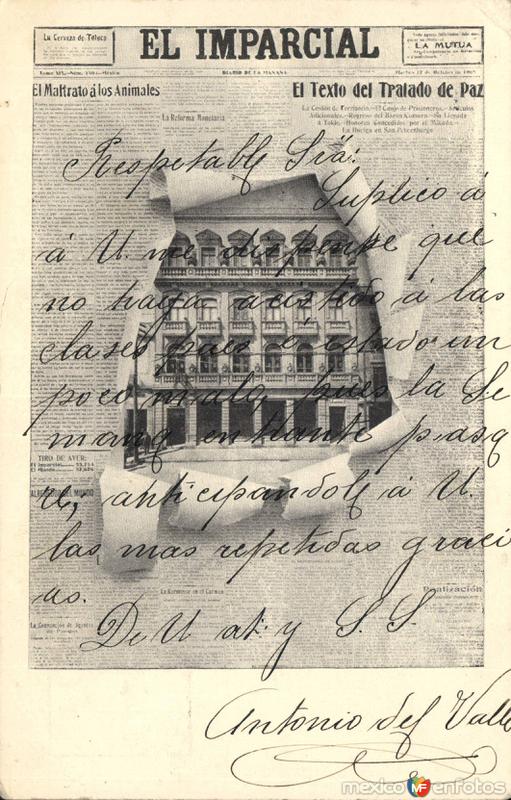 Postal conmemorativa del Primer Centenario de la Independencia (1910)