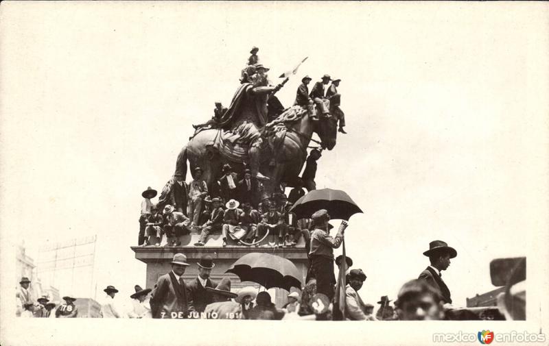 Manifestación en El caballito