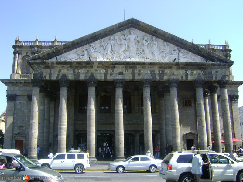Teatro Degollado (1886) de estilo neoclásico. Noviembre/2011