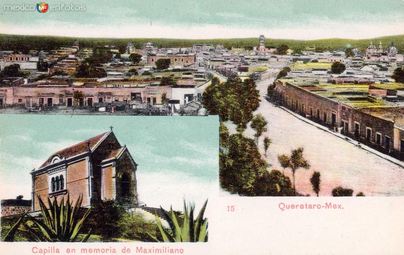 Vista panorámica de Querétaro y Capilla en el Cerro de las Camapanas