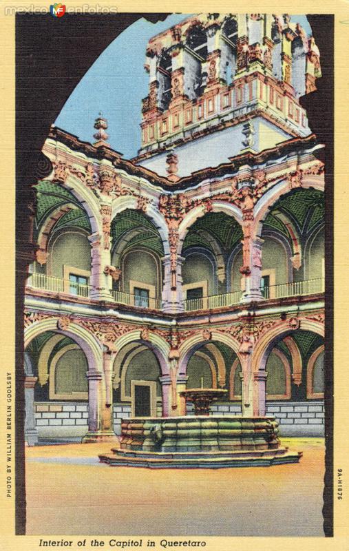 Interior del palacio de gobierno de Querétaro