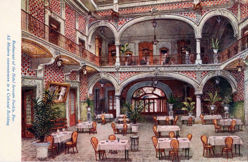 Restaurante del Hotel Arronte en Puebla