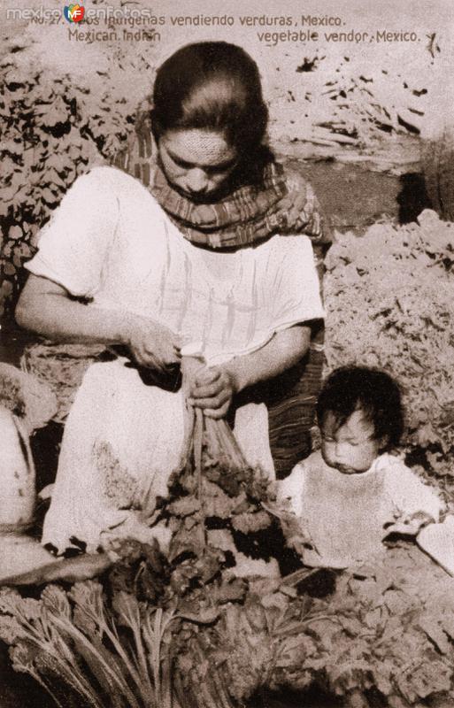 Vendiendo verduras