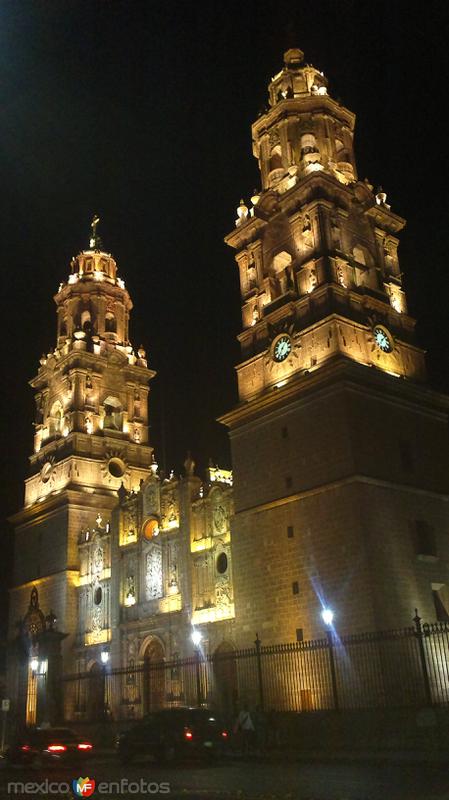 catedral morelia iluminad