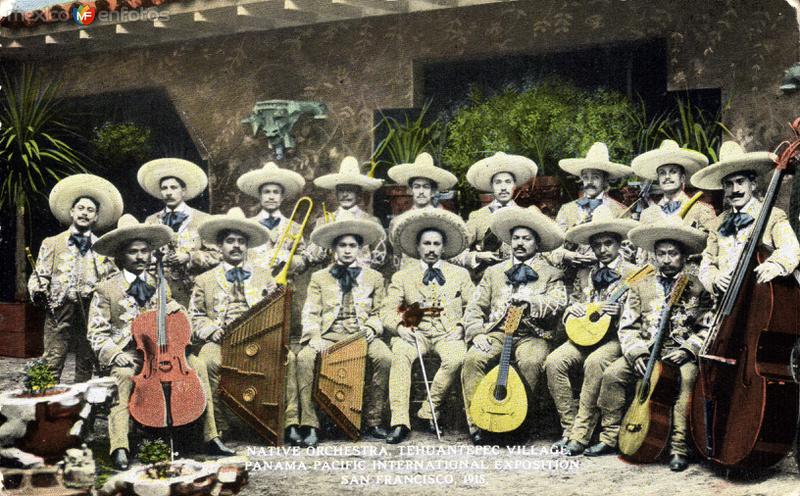 Mariachi de Tehuantepec en la exposición Panamá-Pacífico, de San Francisco, California (1915)