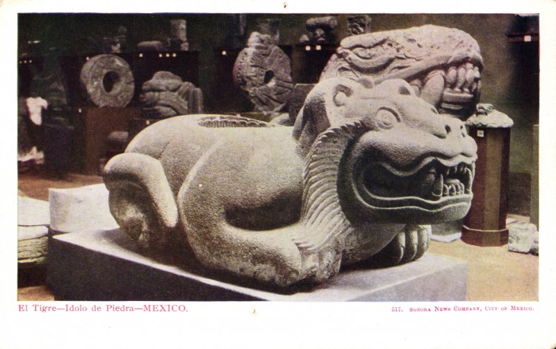 El Tigre, ídolo de piedra en el Museo Nacional de Historia