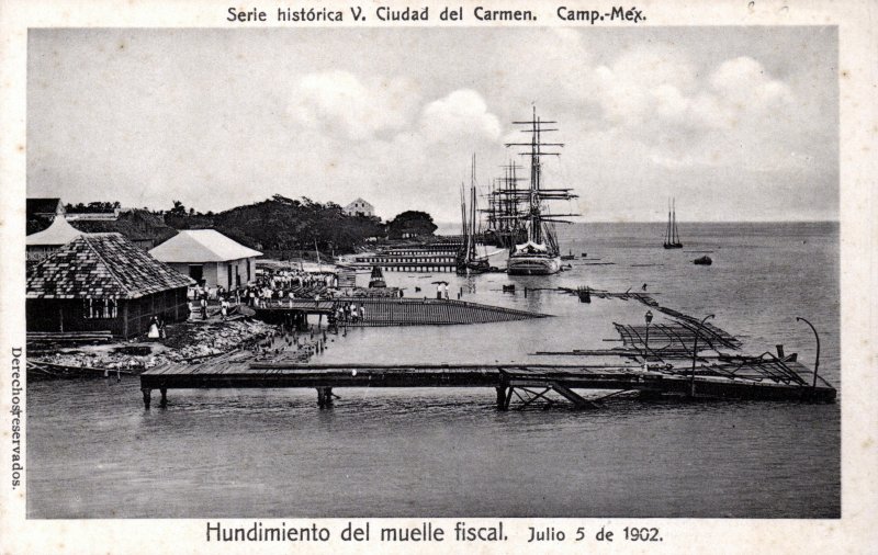 Hundimiento del Muelle Fiscal en 1902