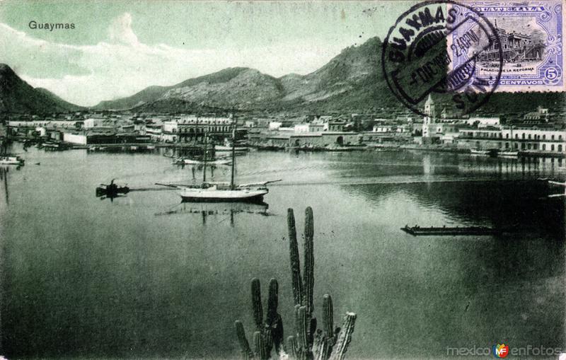 Vista del puerto de Guaymas
