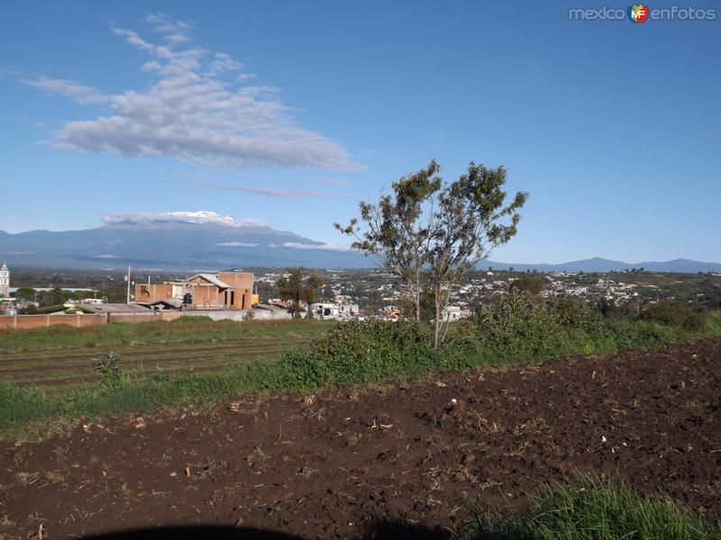 Panorámica de Huactzinco y el Iztacíhuatl. Julio/2012