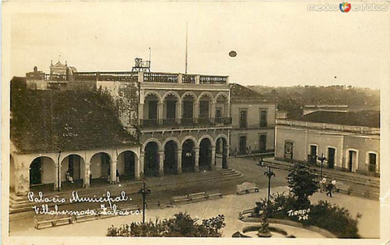 PALACIO MUNICIPAL DE VILLAHERMOSA, CENTRO, TAB. 1929