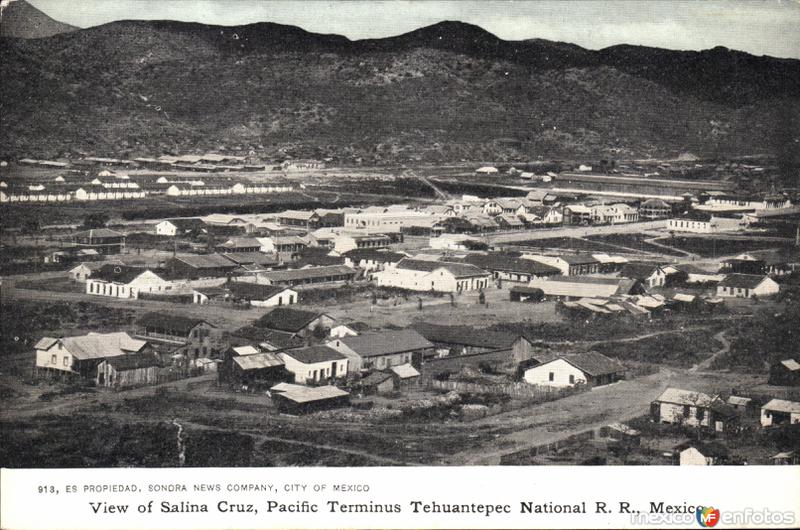 Vista panorámica de Salina Cruz